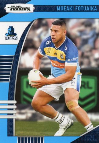 2022 NRL Traders Common Card - Base 046 Moeaki Fotuaika Gold Coast Titans