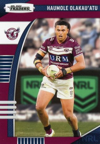 2022 NRL Traders Common Card - Base 055 Haumole Olakau'atu Manly Sea Eagles