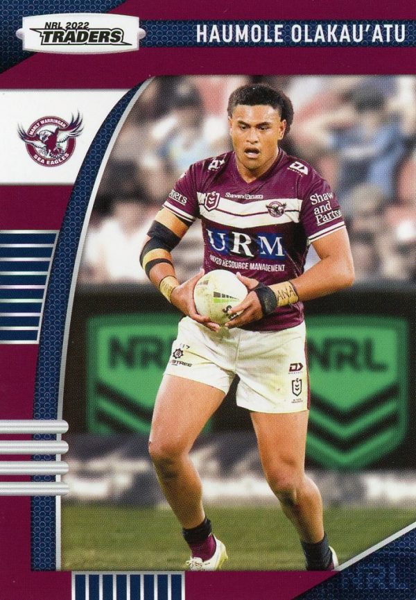 2022 NRL Traders Common Card - Base 055 Haumole Olakau'atu Manly Sea Eagles