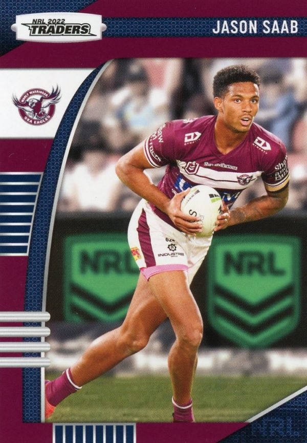 2022 NRL Traders Common Card - Base 057 Jason Saab Manly Sea Eagles