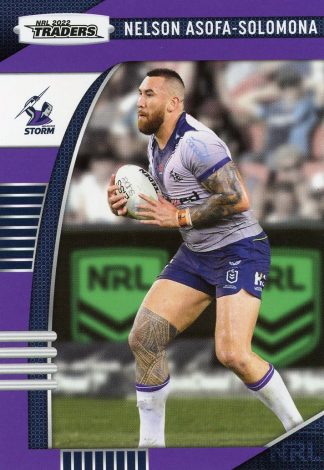 2022 NRL Traders Common Card - Base 062 Nelson Asofa-Solomona Melbourne Storm
