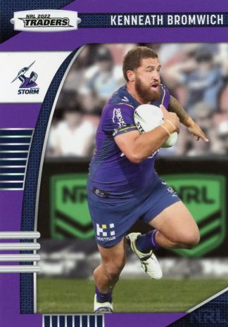 2022 NRL Traders Common Card - Base 064 Kenneath Bromwich Melbourne Storm