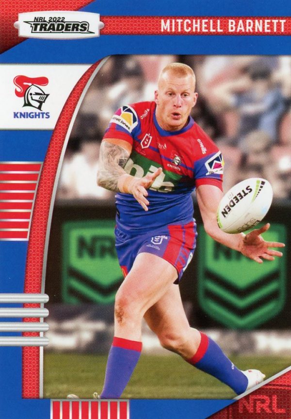 2022 NRL Traders Common Card - Base 072 Mitchell Barnett Newcastle Knights