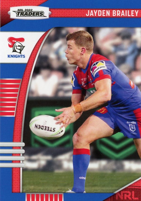2022 NRL Traders Common Card - Base 074 Jayden Brailey Newcastle Knights