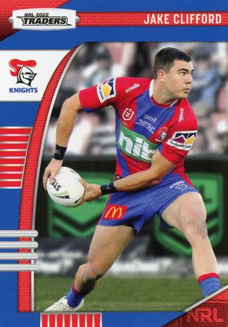 2022 NRL Traders Common Card - Base 075 Jake Clifford Newcastle Knights