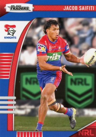 2022 NRL Traders Common Card - Base 080 Jacob Saifiti Newcastle Knights