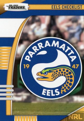 2022 NRL Traders Common Card - Base 091 Checklist Parramatta Eels