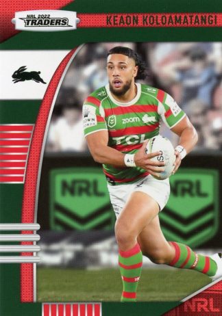 2022 NRL Traders Common Card - Base 116 Keaon Koloamatangi South Sydney Rabbitohs