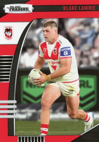 2022 NRL Traders Common Card - Base 125 Blake Lawrie St George Dragons