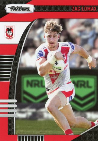 2022 NRL Traders Common Card - Base 126 Zac Lomax St George Dragons