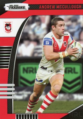 2022 NRL Traders Common Card - Base 127 Andrew McCullough St George Dragons