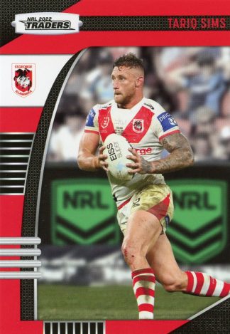 2022 NRL Traders Common Card - Base 130 Tariq Sims St George Dragons