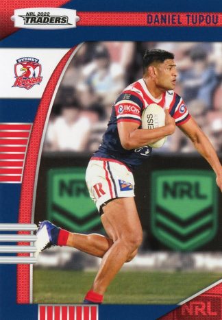 2022 NRL Traders Common Card - Base 137 Daniel Tupou Sydney Roosters