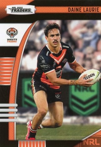 2022 NRL Traders Common Card - Base 154 Daine Laurie Wests Tigers
