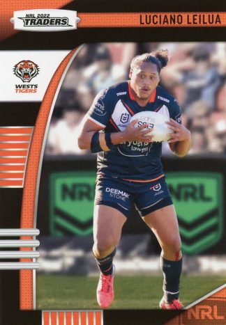 2022 NRL Traders Common Card - Base 155 Luciano Leilua Wests Tigers