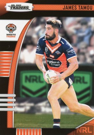 2022 NRL Traders Common Card - Base 158 James Tamou Wests Tigers