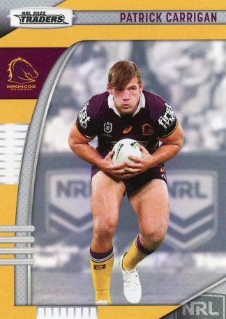 2022 NRL Traders Pearl Specials - PS002 Patrick Carrigan Brisbane Broncos
