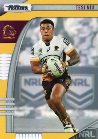 2022 NRL Traders Pearl Specials - PS007 Tesi Niu Brisbane Broncos