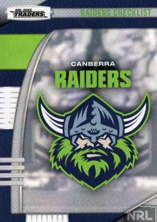2022 NRL Traders Pearl Specials - PS011 Checklist Canberra Raiders