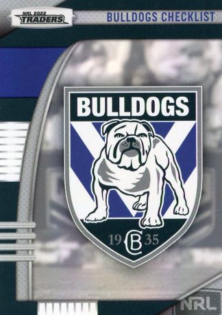 2022 NRL Traders Pearl Specials - PS021 Checklist Canterbury Bulldogs