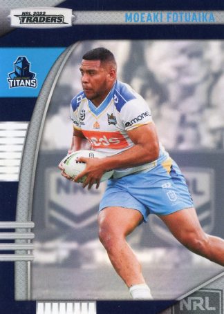 2022 NRL Traders Pearl Specials - PS046 Moeaki Fotuaika Gold Coast Titans