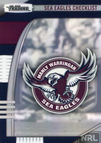 2022 NRL Traders Pearl Specials - PS051 Checklist Manly Sea Eagles