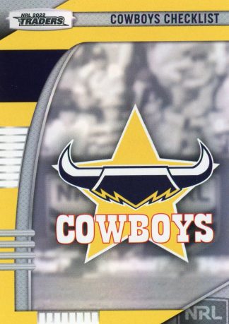 2022 NRL Traders Pearl Specials - PS081 Checklist North QLD Cowboys