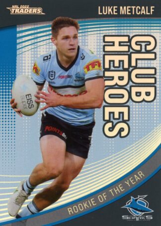 2022 NRL Traders Club Hero Parallel - CHP08 Luke Metcalf Cronulla Sharks