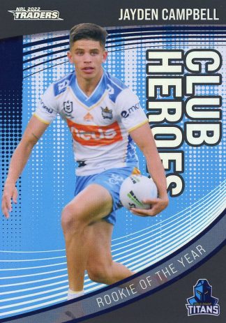 2022 NRL Traders Club Hero Parallel - CHP10 Jayden Campbell Gold Coast Titans