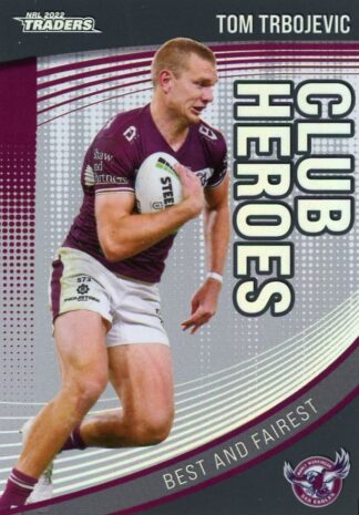 2022 NRL Traders Club Hero Parallel - CHP11 Tom Trbojevic Manly Sea Eagles