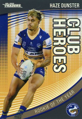 2022 NRL Traders Club Hero Parallel - CHP20 Haze Dunster Parramatta Eels