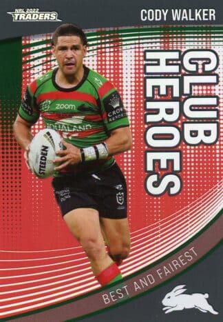 2022 NRL Traders Club Hero Parallel - CHP23 Cody Walker South Sydney Rabbitohs