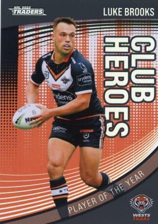 2022 NRL Traders Club Hero Parallel - CHP31 Luke Brooks Wests Tigers