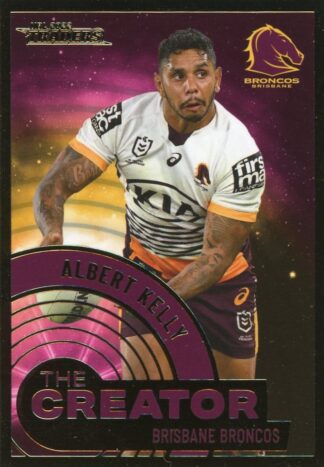 2022 NRL Traders The Creator - TC01 Albert Kelly Brisbane Broncos