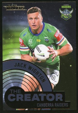 2022 NRL Traders The Creator - TC02 Jack Wighton Canberra Raiders
