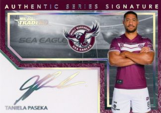 2022 NRL Traders Signature Series Silver - AS06 Taniela Paseka Manly Sea Eagles
