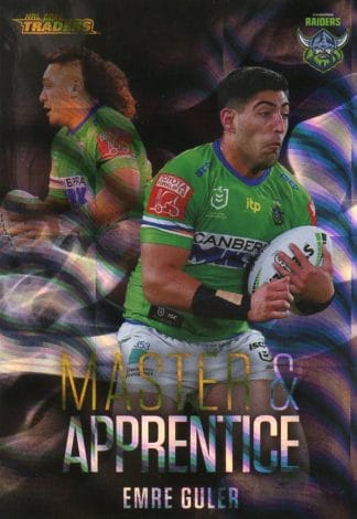 2022 NRL Traders Master & Apprentice Black Priority - MABKP04 Emre Guler Canberra Raiders