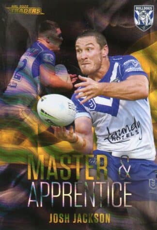 2022 NRL Traders Master & Apprentice Black Priority - MABKP05 Josh Jackson Canterbury Bulldogs