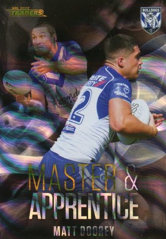 2022 NRL Traders Master & Apprentice Black Priority - MABKP06 Matt Doorey Canterbury Bulldogs
