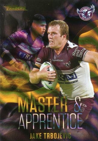 2022 NRL Traders Master & Apprentice Black Priority - MABKP11 Jake Trbojevic Manly Sea Eagles