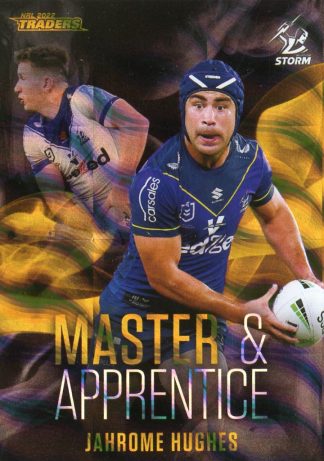 2022 NRL Traders Master & Apprentice Black Priority - MABKP13 Jahrome Hughes Melbourne Storm