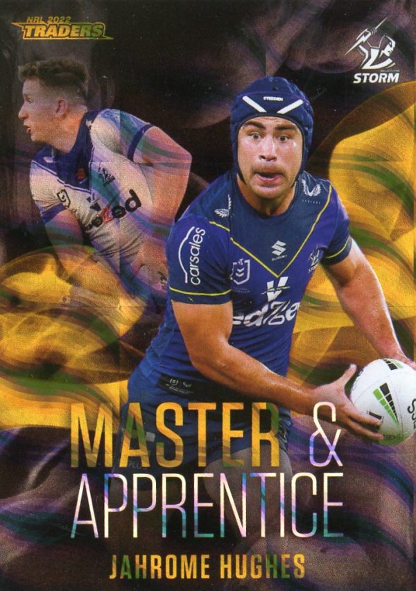 2022 NRL Traders Master & Apprentice Black Priority - MABKP13 Jahrome Hughes Melbourne Storm
