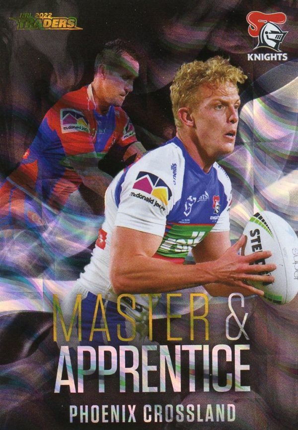 2022 NRL Traders Master & Apprentice Black Priority - MABKP16 Phoenix Crossland Newcastle Knights