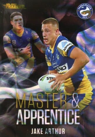 2022 NRL Traders Master & Apprentice Black Priority - MABKP20 Jake Arthur Parramatta Eels