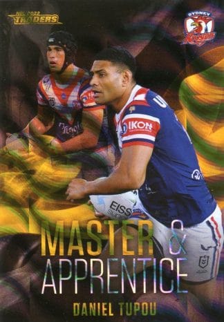 2022 NRL Traders Master & Apprentice Black Priority - MABKP27 Daniel Tupou Sydney Roosters