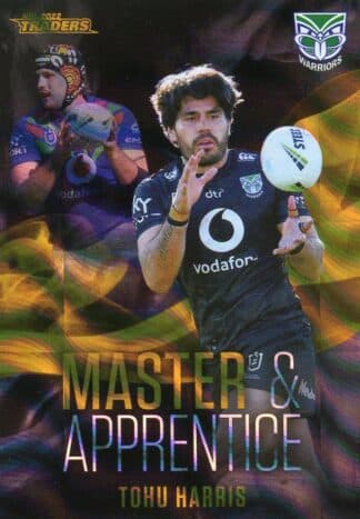 2022 NRL Traders Master & Apprentice Black Priority - MABKP29 Tohu Harris Warriors