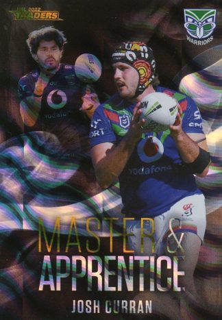 2022 NRL Traders Master & Apprentice Black Priority - MABKP30 Josh Curran Warriors