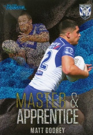 2022 NRL Traders Master & Apprentice Blue - MAB06 Matt Doorey Canterbury Bulldogs