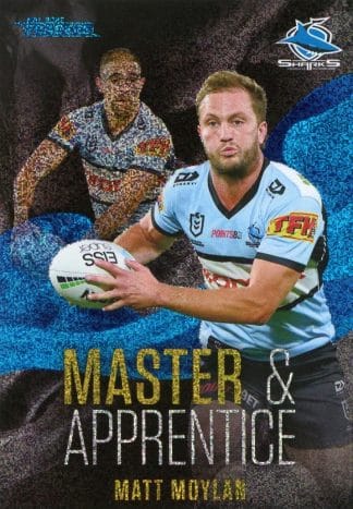 2022 NRL Traders Master & Apprentice Blue - MAB07 Matt Moylan Cronulla Sharks