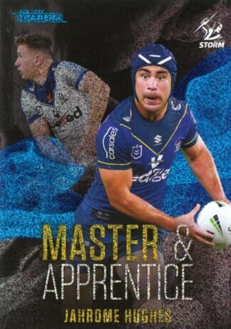 2022 NRL Traders Master & Apprentice Blue - MAB13 Jahrome Hughes Melbourne Storm